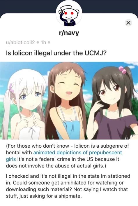 Is the viewing of a website with lolicon images illegal in the US.